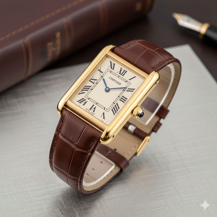 Vẻ đẹp kinh điển của chiếc đồng hồ Cartier Tank Cintrée. 2