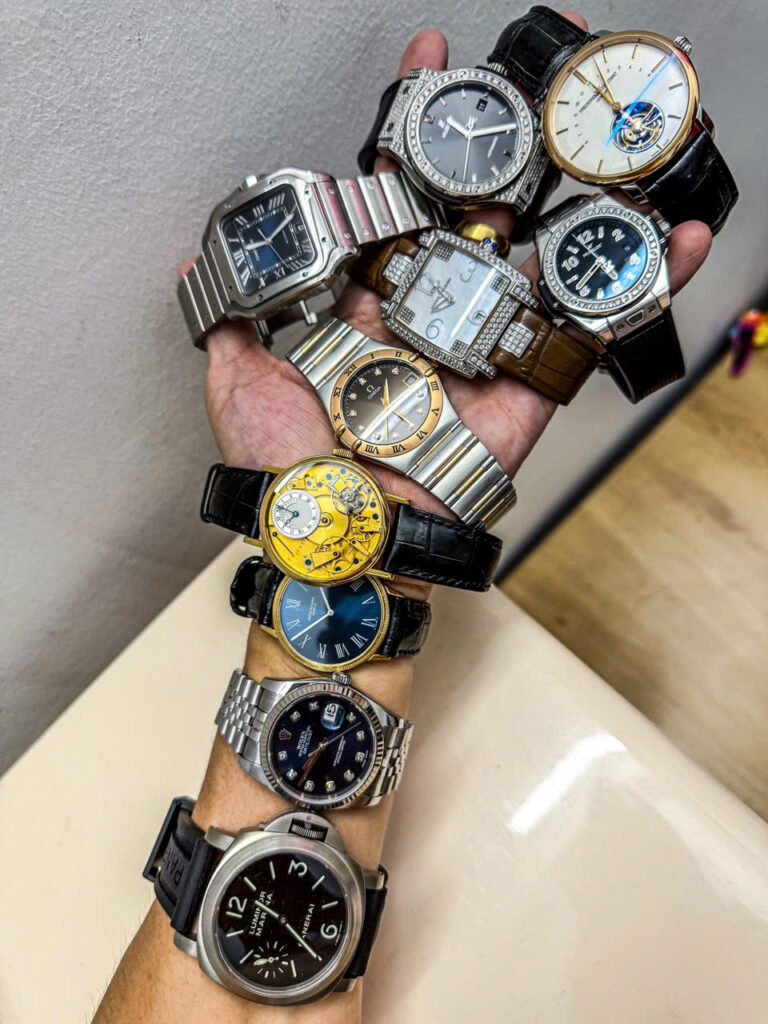 Thu mua nhẫn vàng đúc cùng đồng hồ Montblanc Nicolas Rieussec cũ 1