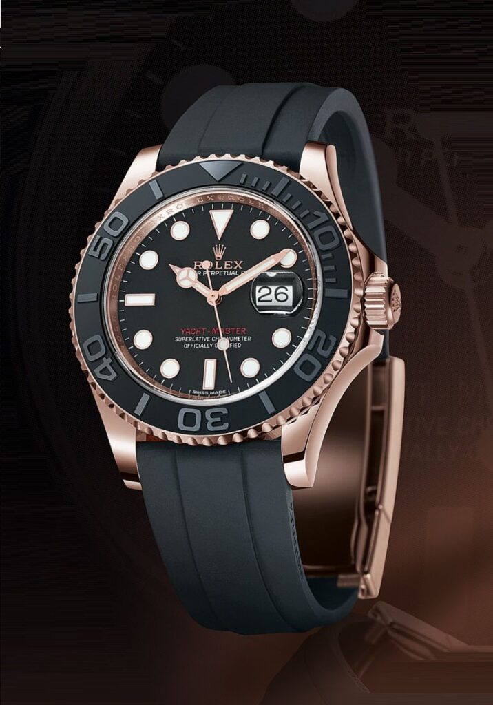 Rolex Yacht Master sức hút từ chiếc niềng xoay bạch kim  2