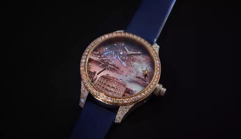Sự giao thoa nghệ thuật trên mặt số Dior Grand Soir. 2