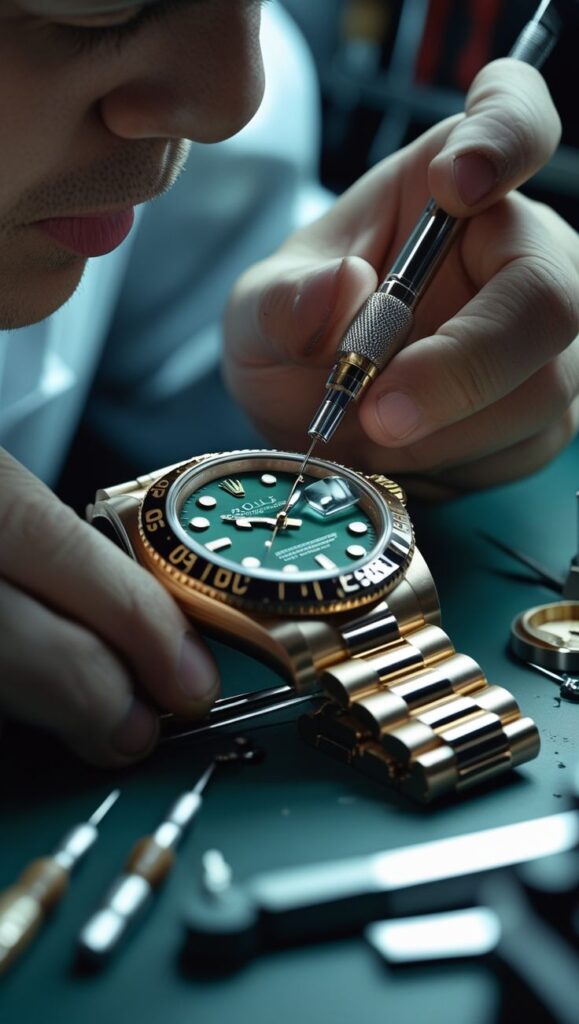 Đẳng cấp chế tác dây kim loại trên đồng hồ Rolex 1