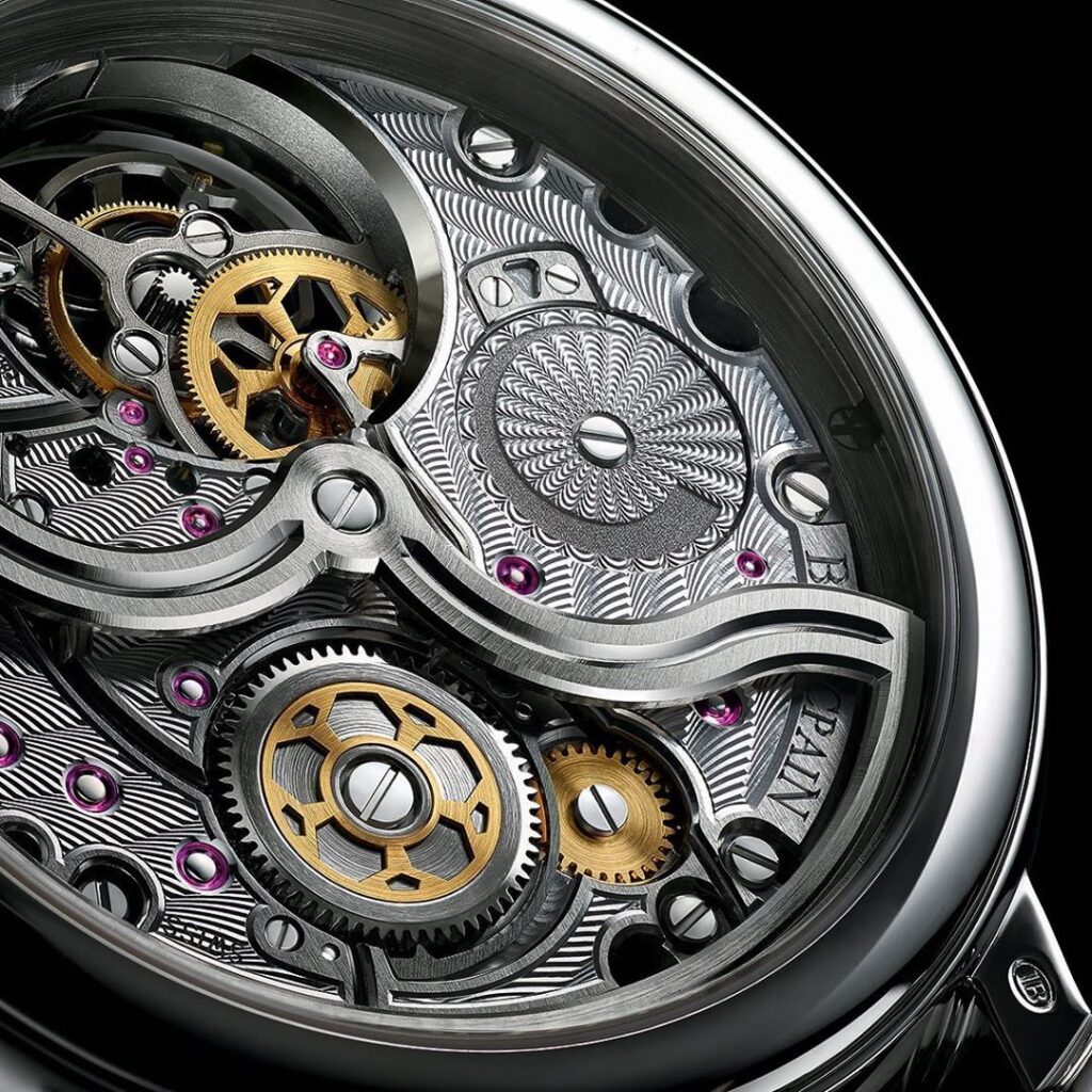 Nghệ thuật chạm khắc thủ công trên mặt số cỗ Blancpain 1