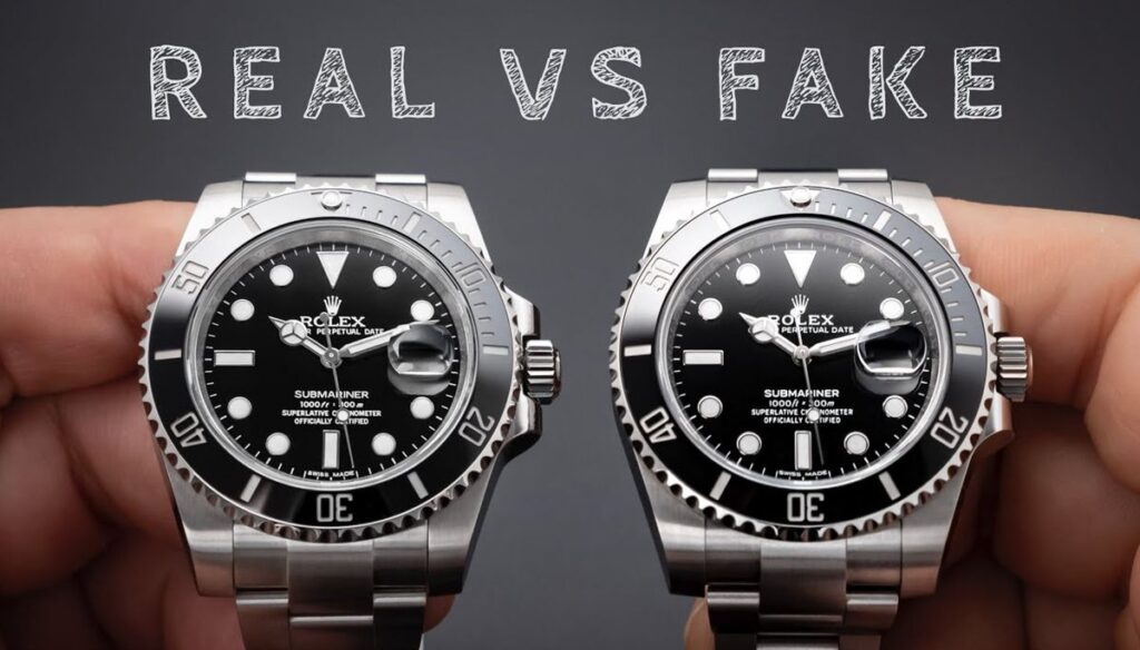 Mẹo phân biệt mặt kính đồng hồ Rolex thật và hàng giả. 2
